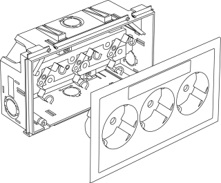 WCD 3V RA TBV wandgoot RAL 1013 (Stago)